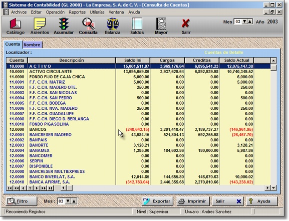 Contabilidad General y Control de Chequeras