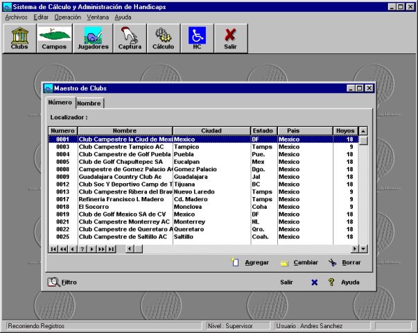 Sistema de Cálculo y Administración de Handicaps