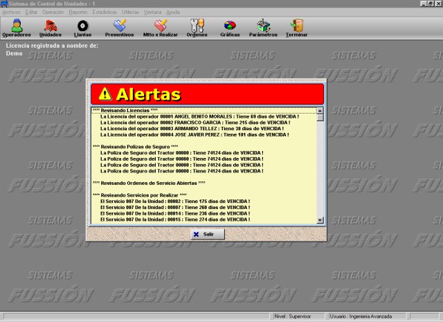Control de Mantenimientos
