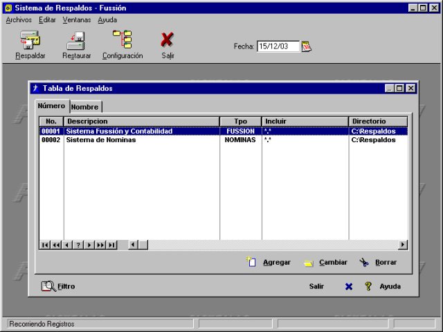 Sistema de Respaldos